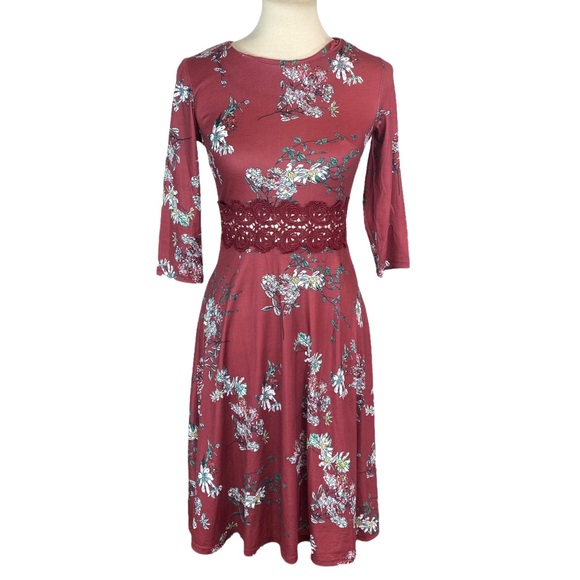 NWT Homeyee floral dress size S - Picture 1 of 5